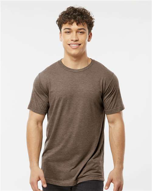 Tultex Men's Tri - Blend T-Shirt - Tultex 254 Mocha Tri Blend XS Short Sleeve T-Shirts