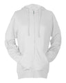 Tultex Unisex Beach Full - Zip Hooded Long Sleeve T-Shirt - Tultex 260 White XS Long Sleeve T-Shirts