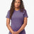 Tultex Unisex Combed CVC T-Shirt - Heather Deep Purple - Tultex 602CVC Heather Deep Purple XS Short Sleeve T-Shirts