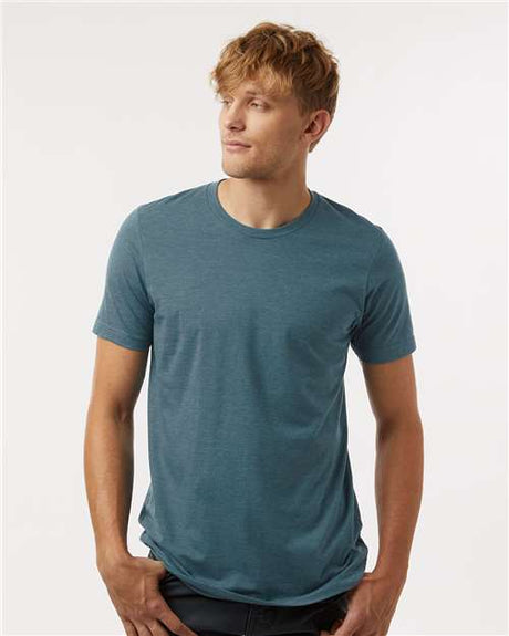 Tultex Unisex Combed CVC T-Shirt - Heather Deep Teal - Tultex 602CVC Heather Deep Teal XS Short Sleeve T-Shirts