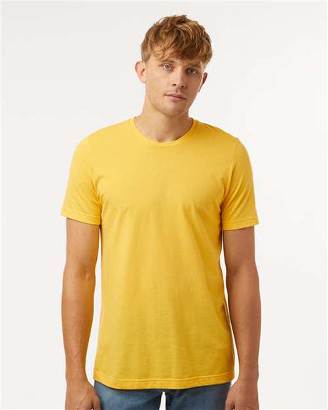 Tultex Unisex Combed CVC T-Shirt - Heather Gold - Tultex 602CVC Heather Gold XS Short Sleeve T-Shirts