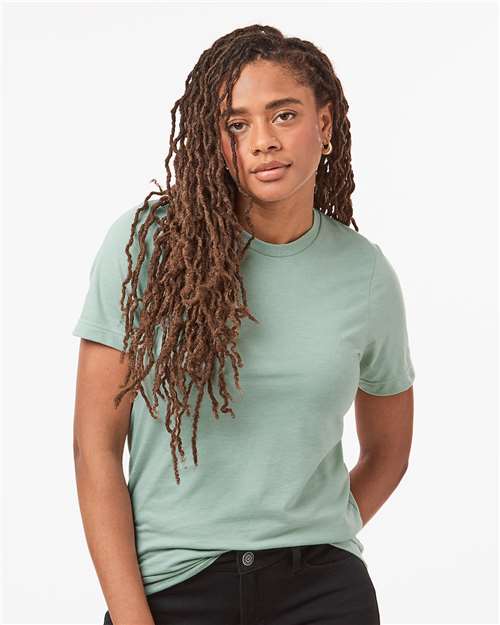 Tultex Unisex Combed CVC T-Shirt - Heather Light Sage - Tultex 602CVC Heather Light Sage XS Short Sleeve T-Shirts
