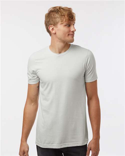 Tultex Unisex Combed CVC T-Shirt - Heather Light Silver - Tultex 602CVC Heather Light Silver XS Short Sleeve T-Shirts