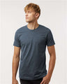 Tultex Unisex Combed CVC T-Shirt - Heather Navy Blue - Tultex 602CVC Heather Navy Blue XS Short Sleeve T-Shirts