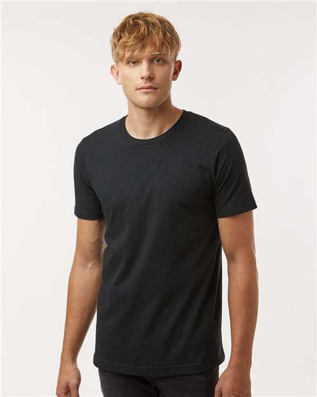 Tultex Unisex Combed CVC T-Shirt - Tultex 602CVC Heather Black XS Short Sleeve T-Shirts