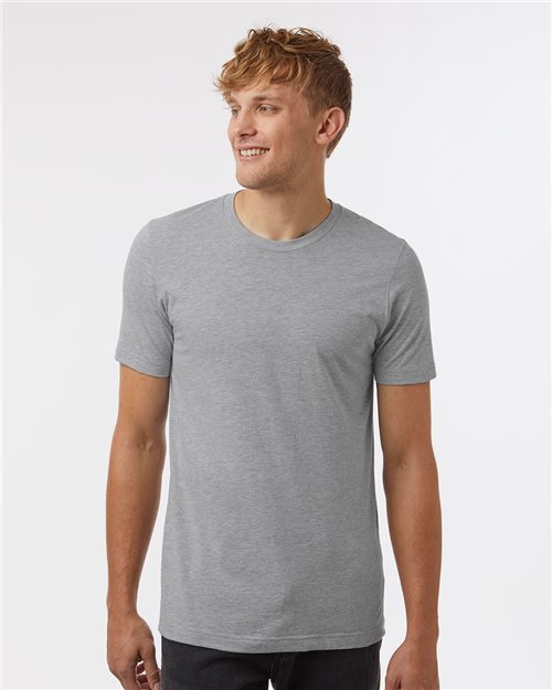 Tultex Unisex Combed CVC T-Shirt - Tultex 602CVC Heather Black XS Short Sleeve T-Shirts