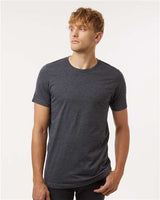Tultex Unisex Combed CVC T-Shirt - Tultex 602CVC Heather Dark Grey XS Short Sleeve T-Shirts