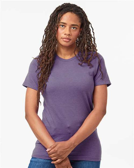 Tultex Unisex Combed CVC T-Shirt - Tultex 602CVC Heather Deep Purple XS Short Sleeve T-Shirts