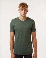 Tultex Unisex Combed CVC T-Shirt - Tultex 602CVC Heather Forest XS Short Sleeve T-Shirts