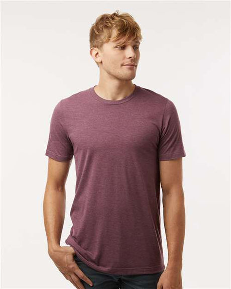 Tultex Unisex Combed CVC T-Shirt - Tultex 602CVC Heather Maroon XS Short Sleeve T-Shirts