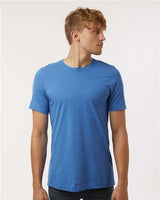 Tultex Unisex Combed CVC T-Shirt - Tultex 602CVC Heather Royal XS Short Sleeve T-Shirts