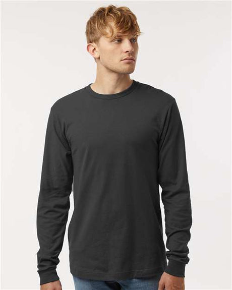 Tultex Unisex Fine Jersey Long Sleeve T-Shirt - Tultex 202LS Charcoal XS Long Sleeve T-Shirts