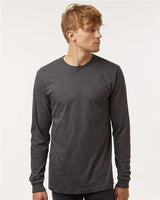 Tultex Unisex Fine Jersey Long Sleeve T-Shirt - Tultex 202LS Heather Charcoal XS Long Sleeve T-Shirts