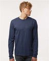 Tultex Unisex Fine Jersey Long Sleeve T-Shirt - Tultex 202LS Heather Denim XS Long Sleeve T-Shirts