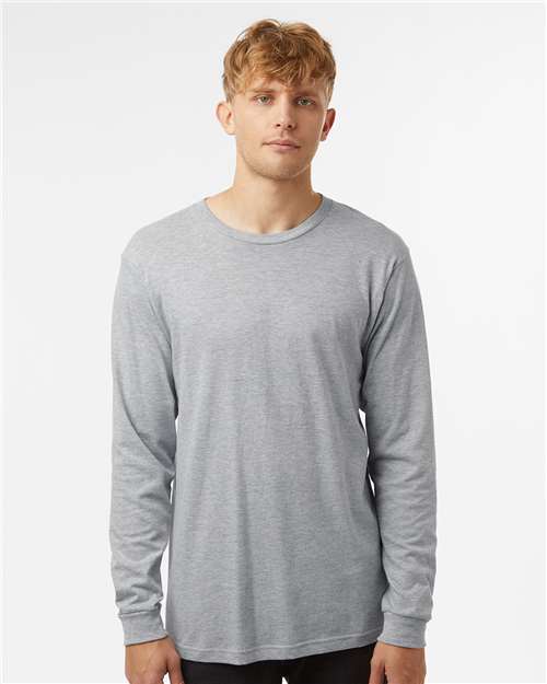 Tultex Unisex Fine Jersey Long Sleeve T-Shirt - Tultex 202LS Heather Grey XS Long Sleeve T-Shirts