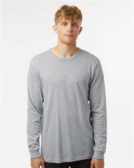 Tultex Unisex Fine Jersey Long Sleeve T-Shirt - Tultex 202LS Heather Grey XS Long Sleeve T-Shirts