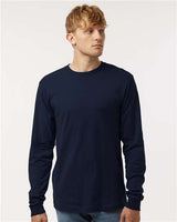 Tultex Unisex Fine Jersey Long Sleeve T-Shirt - Tultex 202LS Navy XS Long Sleeve T-Shirts