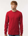 Tultex Unisex Fine Jersey Long Sleeve T-Shirt - Tultex 202LS Red XS Long Sleeve T-Shirts