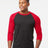 Tultex Unisex Fine Jersey Raglan T-Shirt - Black/ Red - Tultex 245 Black/ Red XS Short Sleeve T-Shirts