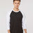 Tultex Unisex Fine Jersey Raglan T-Shirt - Black/ White - Tultex 245 Black/ White XS Short Sleeve T-Shirts