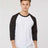 Tultex Unisex Fine Jersey Raglan T-Shirt - White/ Black - Tultex 245 White/ Black XS Short Sleeve T-Shirts