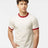 Tultex Unisex Fine Jersey Ringer T-Shirt - Tultex 246 Vintage White/ Rio Red XS Short Sleeve T-Shirts