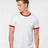 Tultex Unisex Fine Jersey Ringer T-Shirt - Tultex 246 White/ Red XS Short Sleeve T-Shirts