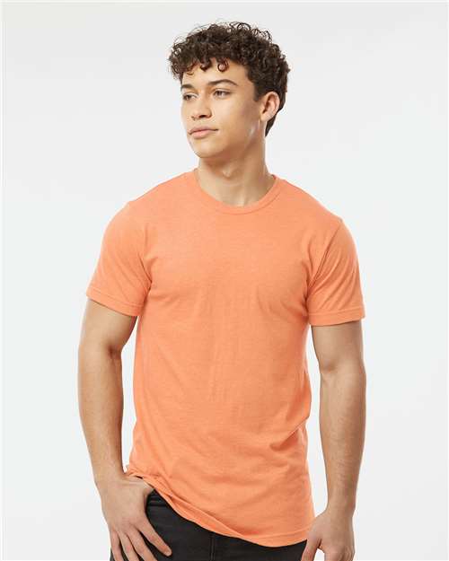 Tultex Unisex Fine Jersey T-Shirt - Heather Cantaloupe - Tultex 202 Heather Cantaloupe XS Short Sleeve T-Shirts