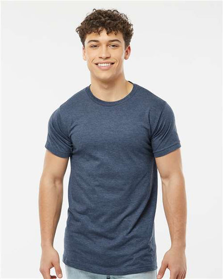 Tultex Unisex Fine Jersey T-Shirt - Heather Denim - Tultex 202 Heather Denim XS Short Sleeve T-Shirts