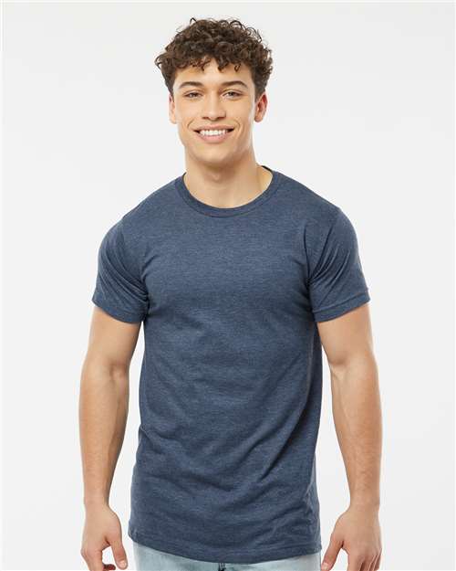 Tultex Unisex Fine Jersey T-Shirt - Heather Denim - Tultex 202 Heather Denim XS Short Sleeve T-Shirts
