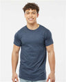 Tultex Unisex Fine Jersey T-Shirt - Heather Denim - Tultex 202 Heather Denim XS Short Sleeve T-Shirts