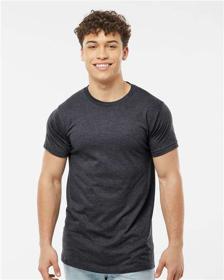 Tultex Unisex Fine Jersey T-Shirt - Heather Graphite - Tultex 202 Heather Graphite XS Short Sleeve T-Shirts
