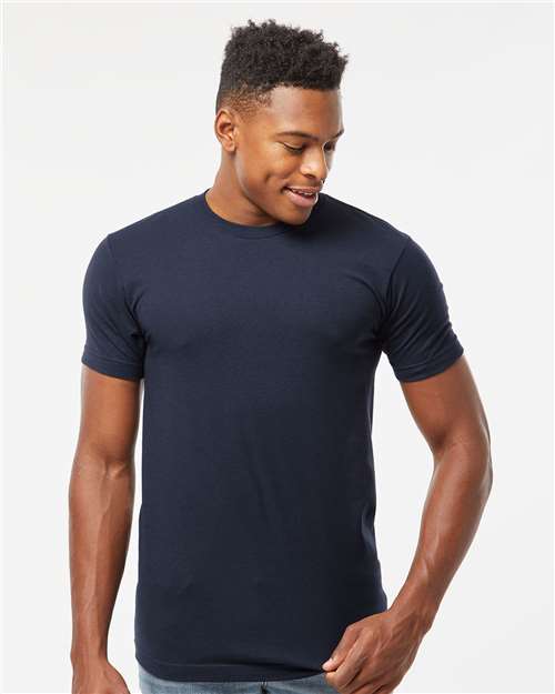 Tultex Unisex Fine Jersey T-Shirt - Navy - Tultex 202 Navy XS Short Sleeve T-Shirts