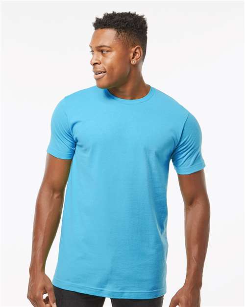 Tultex Unisex Fine Jersey T-Shirt - Tultex 202 Aqua XS Short Sleeve T-Shirts