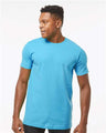 Tultex Unisex Fine Jersey T-Shirt - Tultex 202 Aqua XS Short Sleeve T-Shirts
