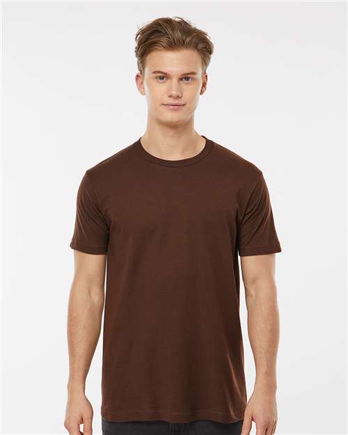 Tultex Unisex Fine Jersey T-Shirt - Tultex 202 Brown XS Short Sleeve T-Shirts