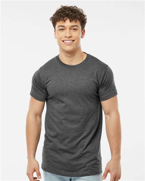 Tultex Unisex Fine Jersey T-Shirt - Tultex 202 Heather Charcoal XS Short Sleeve T-Shirts