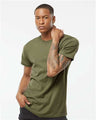 Tultex Unisex Fine Jersey T-Shirt - Tultex 202 Military Green XS Short Sleeve T-Shirts