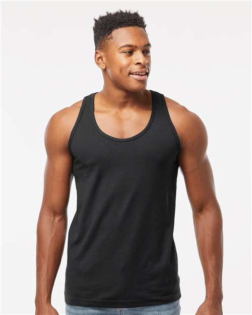 Tultex Unisex Fine Jersey Tank Top - Tultex S105 Black XS Tank Top