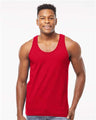 Tultex Unisex Fine Jersey Tank Top - Tultex S105 Red XS Tank Top