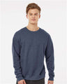 Tultex Unisex Fleece Crewneck Sweatshirt - Heather Denim - Tultex 340 Heather Denim XS Crewneck Sweatshirts