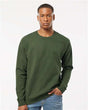 Tultex Unisex Fleece Crewneck Sweatshirt - Military Green - Tultex 340 Military Green XS Crewneck Sweatshirts