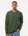 Tultex Unisex Fleece Crewneck Sweatshirt - Military Green - Tultex 340 Military Green XS Crewneck Sweatshirts