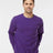 Tultex Unisex Fleece Crewneck Sweatshirt - Purple - Tultex 340 Purple XS Crewneck Sweatshirts