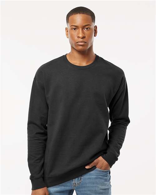 Tultex Unisex Fleece Crewneck Sweatshirt - Tultex 340 Black XS Crewneck Sweatshirts