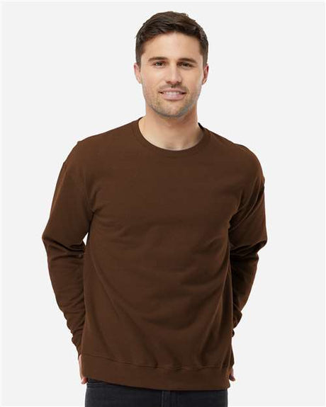 Tultex Unisex Fleece Crewneck Sweatshirt - Tultex 340 Brown S Crewneck Sweatshirts