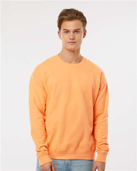 Tultex Unisex Fleece Crewneck Sweatshirt - Tultex 340 Cantaloupe XS Crewneck Sweatshirts
