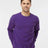 Tultex Unisex Fleece Crewneck Sweatshirt - Tultex 340 Purple XS Crewneck Sweatshirts