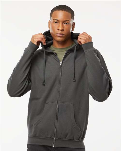 Tultex Unisex Full - Zip Hooded Sweatshirt - Tultex 331 Charcoal XS Zip Hoodies