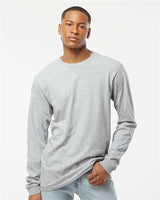 Tultex Unisex Heavyweight Jersey Long Sleeve T-Shirt - Tultex 291 Heather Grey XS Long Sleeve T-Shirts